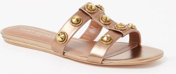 Kurt Geiger Octavia Dress slipper van leer met metallic finish