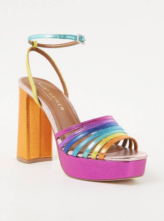 KURT GEIGER LONDON Sandalen Dames Pierra Platform Maat: 40 Materiaal: Leer Kleur: Multi - Foto 7