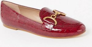 L.K.Bennett L-K-Bennett Daphne loafer van lakleer met horsebit