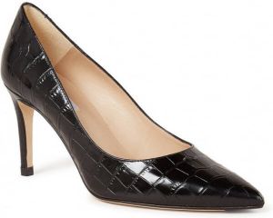 L.K.Bennett L-K-Bennett Floret pump van lakleer met crocostructuur