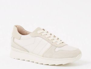L.K.Bennett L-K-Bennett Tatiana sneaker van leer met suède details