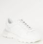 Maison Margiela Witte Leren Sneakers metumeriek Logo White Heren - Thumbnail 2