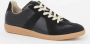 Maison Margiela Replica Leren Sneakers met Suède Inzetstukken Black Heren - Thumbnail 2
