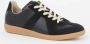 Maison Margiela Zwarte Replica lage sneakers van lamsskin Black - Thumbnail 2