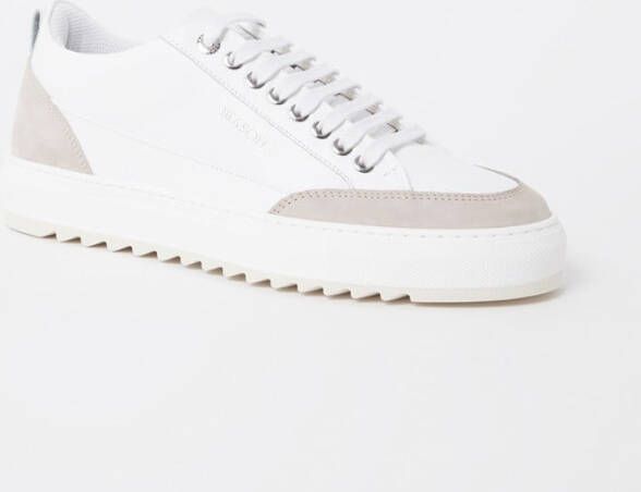 Mason Garments Tia sneaker van leer met details van nubuck