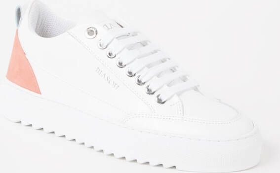 Mason Garments Tia sneaker van leer met details van nubuck