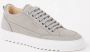 Mason Garments Grijze leren sneaker met mesh voering - Thumbnail 2