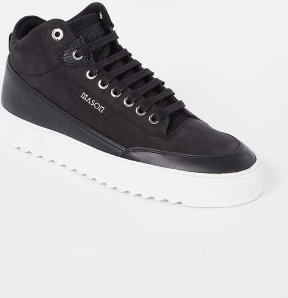 Mason Garments Essenziale Mid Sneakers Zwart Heren - Foto 3