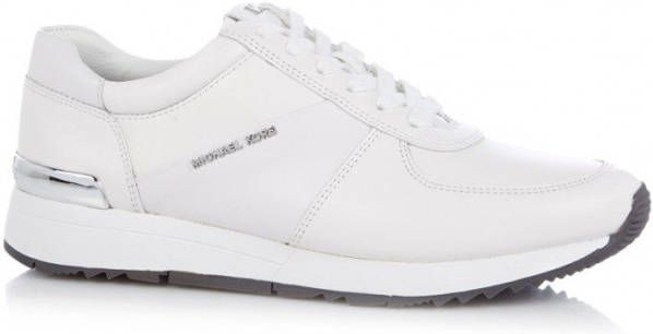 Michael Kors Witte Leren Logo Trainer Schoenen White Dames - Foto 5