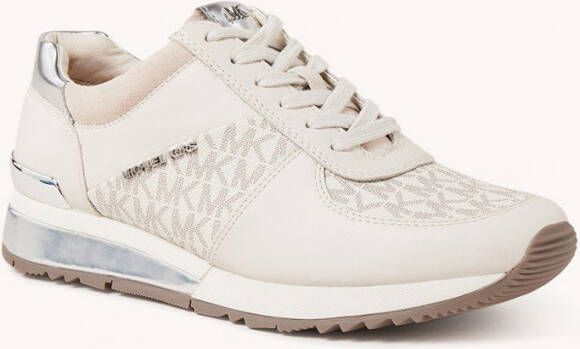 Michael Kors Allie sneaker van leer met metallic details