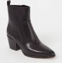 Michael Kors Zwarte leren enkellaarzen in Texaanse stijl Black Dames - Thumbnail 2
