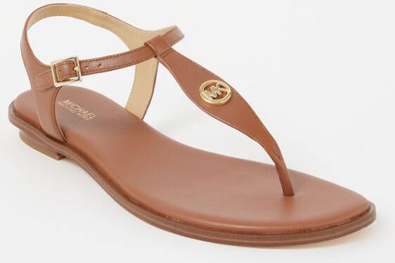 Michael Kors Plate Thong Dames Sandalen Bruin - Foto 3