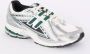 New Balance Metallic Leren Sneakers met Contrasterend Logo Gray - Thumbnail 1