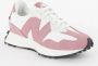 New Balance Roze Sneakers Ronde Neus Tech Stof Multicolor Dames - Thumbnail 3