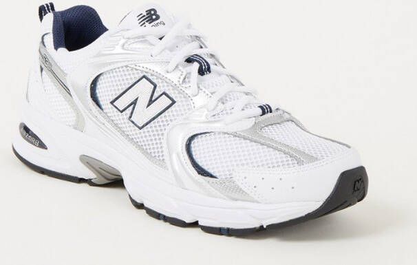 New Balance 530 sneaker met mesh details en metallic finish MR530SG