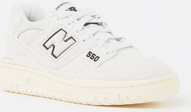 New Balance 550 sneaker met gebreid bovenwerk