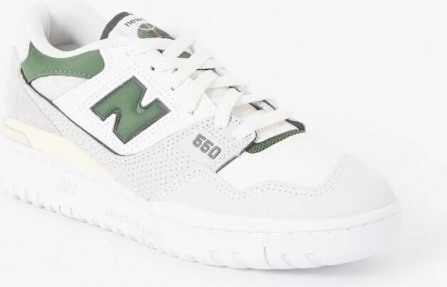 New Balance Lage Sneakers Baskets 550 beige white green