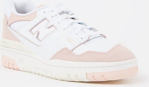 New Balance 550 sneaker van leer met suéde details