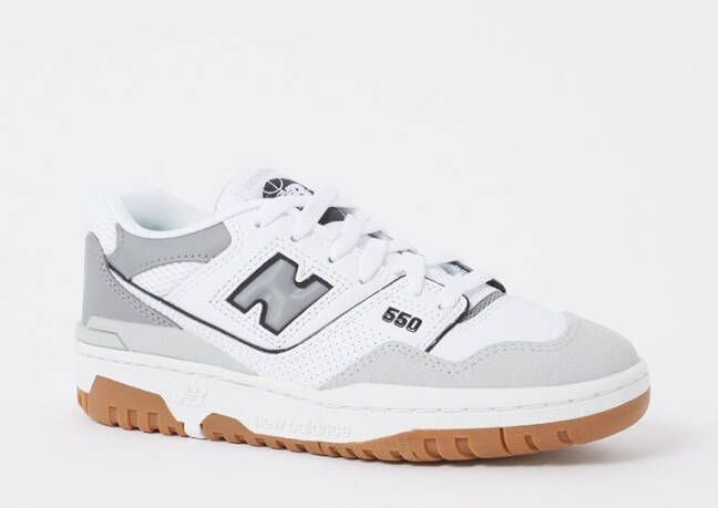 New Balance 550 sneaker van leer met suède details