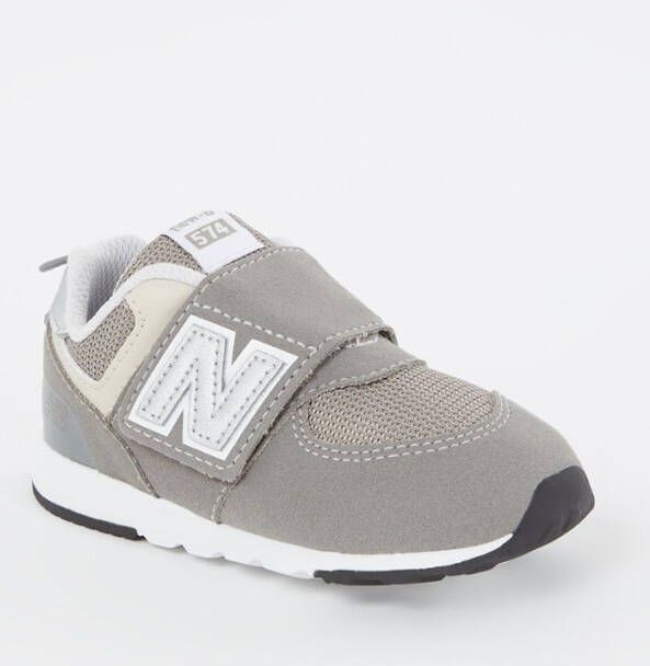 New Balance 574 New-b Hook & Loop Schoenen Grijs 1 2 Jongens - Foto 3