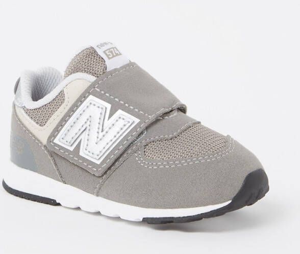 New Balance 574 New-b Hook & Loop Schoenen Grijs 1 2 Jongens - Foto 4