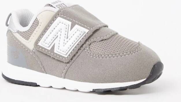 New Balance 574 New-b Hook & Loop Schoenen Grijs 1 2 Jongens - Foto 5