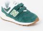 New Balance 574 sneakers groen wit Jongens Meisjes Suede Logo 34.5 - Thumbnail 4