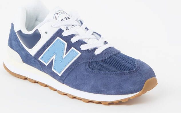 New Balance 574 sneaker met suède details