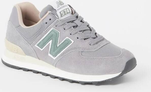 New Balance 574 sneaker met suède details