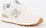 New Balance 574 V1 sneakers dierenprint offwhite blauw Ecru Suede 34.5 - Thumbnail 2