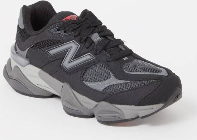 New Balance 9060 (GS) Lifestyle in zwart formaten: 38.5