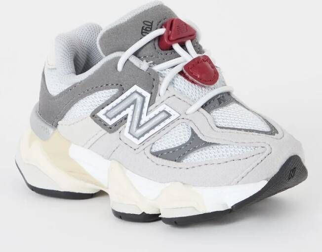 New Balance 9060 Babyschoenen Grijs Mesh Synthetisch