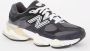 New Balance Zwarte Sneakers Aanbevolen Logo Suède Canvas Rubberen Zool Black - Thumbnail 40