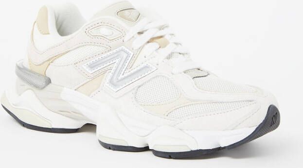 New Balance 9060 sneaker van mesh met suède details