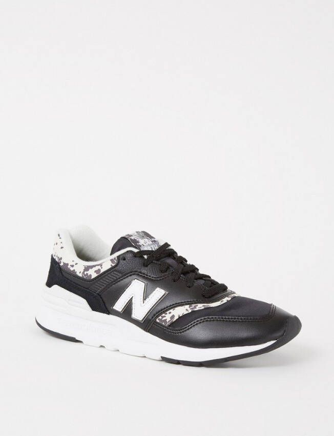 New Balance Cw997 Lage sneakers Leren Sneaker Dames Zwart + - Foto 5