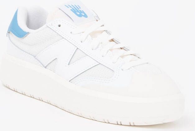 New Balance Ct302 Witte Heritage Blauwe Lage Profiel Casual Leren Sneakers White