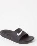 Nike Kawa Slide Bgp Slippers Black White - Thumbnail 4