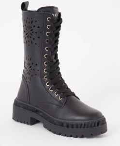 NIKKIE Lasercut veterboot van leer