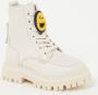 Bruin Tinten Fae Aubine Jr Veterboots Laarzen Met Veters Meisjes Beige - Thumbnail 3