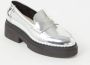NUBIKK Loafers Dames Frankie Loafer Maat: 40 Materiaal: Leer Kleur: Zilver - Thumbnail 3