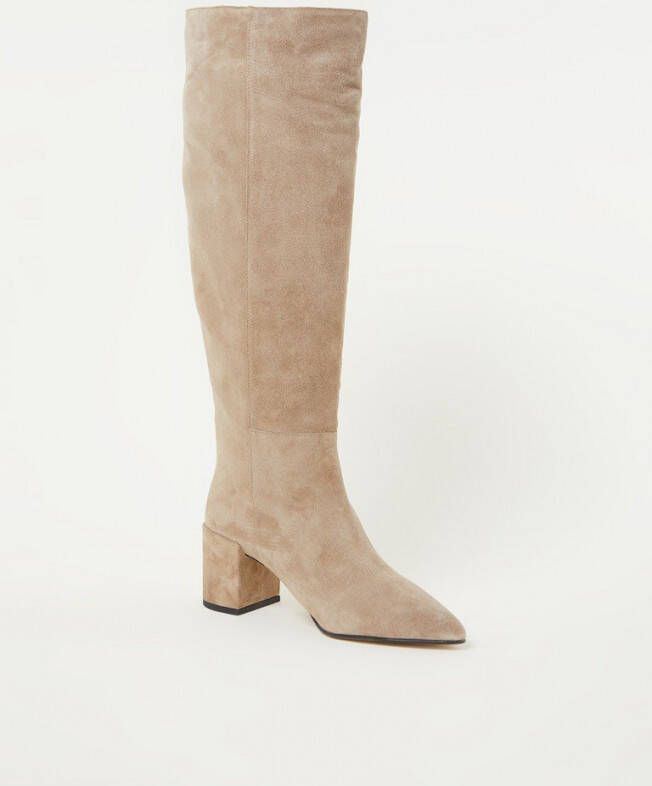 Nubikk Isa Bella Taupe Overknee Laarzen Beige Dames - Foto 4