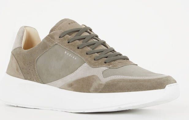 NUBIKK Lage Sneakers Heren Rock Road Wave Maat: 45 Materiaal: Suède Kleur: Groen