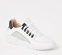 Nubikk Roque Roman Men White Black Leather Lage sneakers - Thumbnail 4