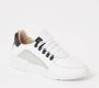 Nubikk Roque Roman Men White Black Leather Lage sneakers - Thumbnail 5