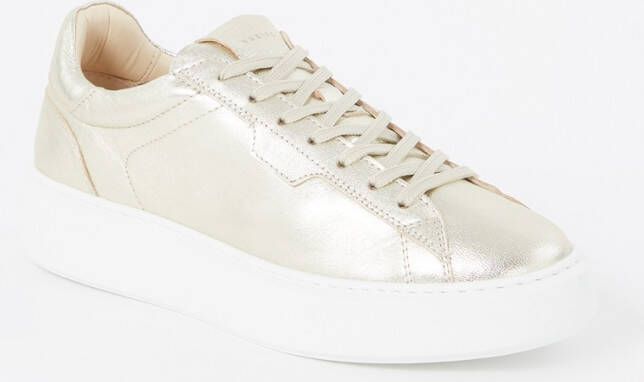 Nubikk Vince Tora Women Gold Metallic Shine Lage sneakers