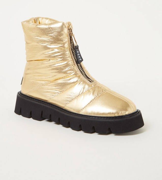 Nubikk Yeti waterafstotende snowboot met metallic finish