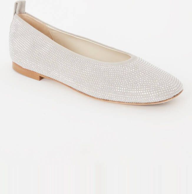 Odare Agata ballerina van leer met studs