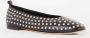 Odare Alba ballerina van leer met studs - Thumbnail 1