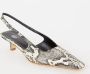 Odare Anna slingback van leer met slangenprint - Thumbnail 1