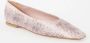 Odare Bilbao ballerina van leer met slangenprint - Thumbnail 1